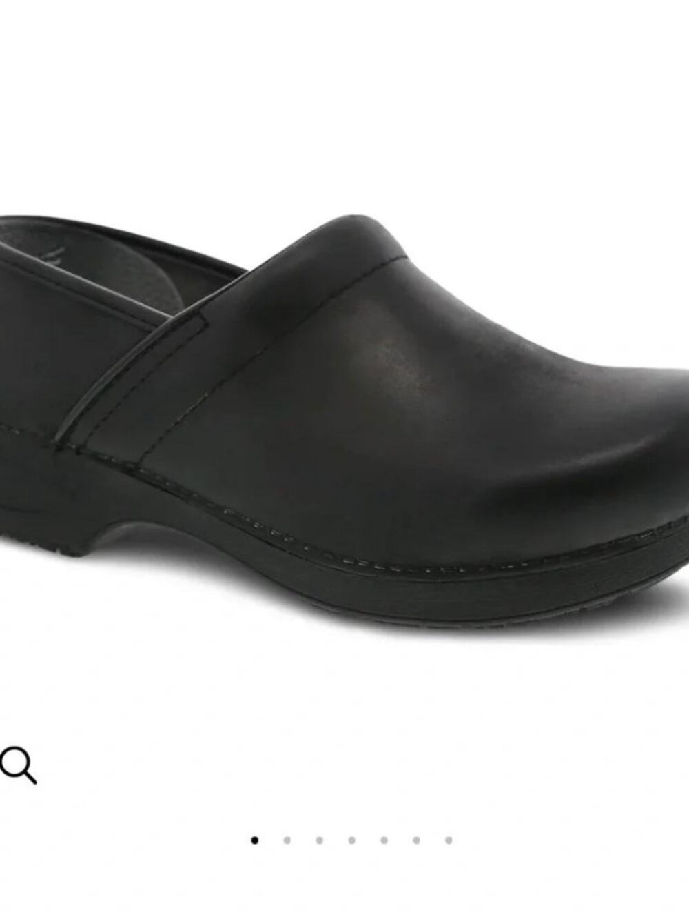 Dansko Womens Professional  Black Leather Professional Clogs Shoes New 38 8